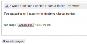 How to sell your car on Craigslist: step 3
