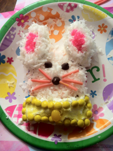 How to make a bunny cake out of a cupcake by The Vintage Modern Wife step 7