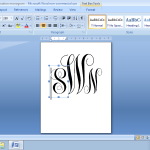 How to Make a Monogram in Microsoft Word - The Vintage Modern Wife