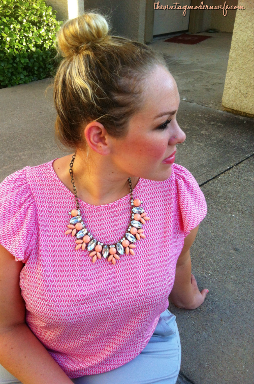 Love this crystal gem necklace from Caroline G! I definitely need to have this in my life!