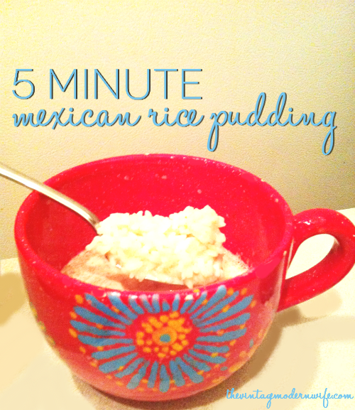 I'm loving this recipe for creamy, Mexican Rice Pudding! Thankfully this recipe is quick for my busy mornings!