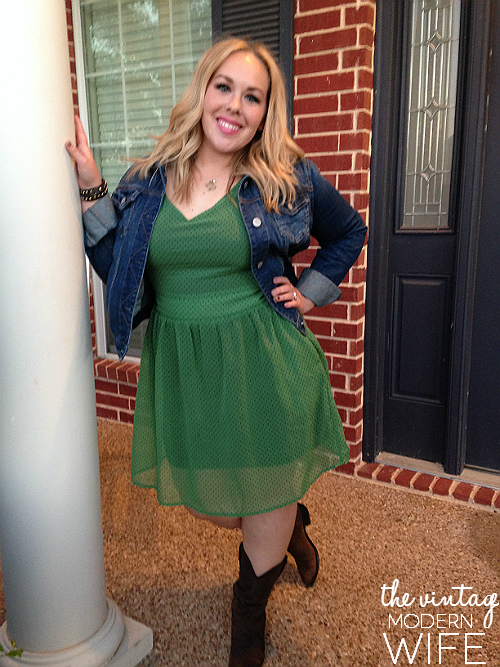 Love this cute dress from Gracie B! Looks adorable paired with a denim jacket and boots!