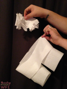 Tired of the same old boring games played at bridal showers? Try this hilarious game by The Vintage Modern Wife! It's the Best Bridal Shower Game Ever: Toilet Paper Lingerie! This particular set has Cottonelle tassels and shorts
