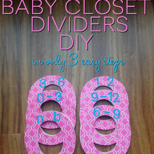 This baby closet dividers DIY project is SO easy. Didn't take me long at all to make, and I didn't need many supplies!