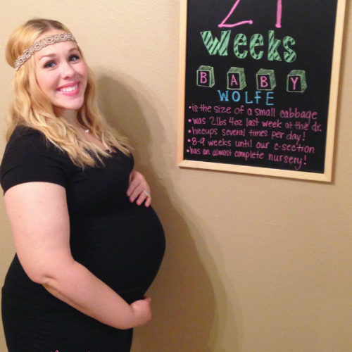 Baby bump chalkboard by The Vintage Modern Wife inspired by Little Baby Garvin. 29 weeks pregnant!