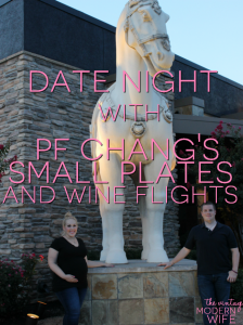 Have you heard about the new small plates and wine flights at PF Chang's? The Vintage Modern Wife is talking date night on the blog!