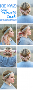 This two minute tuck tutorial is SO easy. It totally transforms my bad hair day to a flawless hairstyle! I love to do the two minute tuck on really busy days!