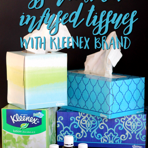 Soothe your nose this winter with Young Living Essential Oil infused tissues with Kleenex brand! This tutorial is super easy and you'll be so happy with yourself for keeping your home chemical free! #ShareKleenexCare #Walmart #ad