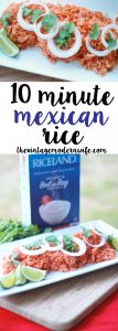 Want to make Mexican Rice but don't have the time? Check out this 10 Minute Mexican Rice recipe from The Vintage Modern Wife! It's so delicious! #ProntoPerfectRice
