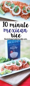 Want to make Mexican Rice but don't have the time? Check out this 10 Minute Mexican Rice recipe from The Vintage Modern Wife! It's so delicious! #ProntoPerfectRice