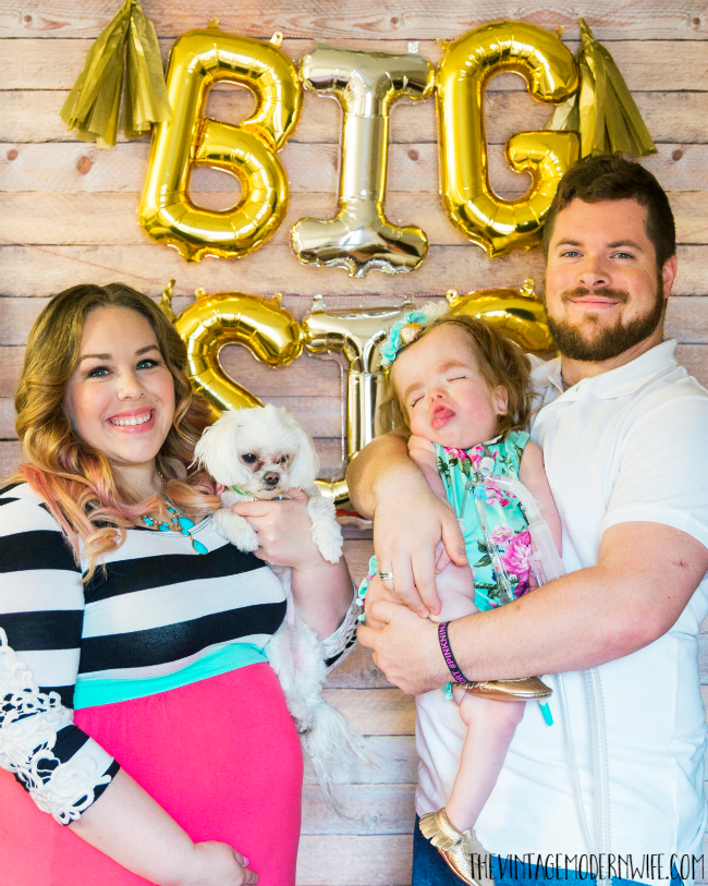 Love this sweet baby announcement for a big sister!