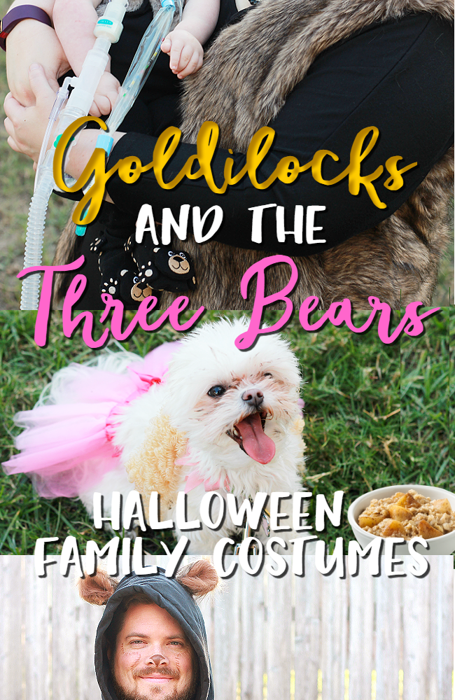 Looking for fun family costumes for Halloween? Love this Goldilocks and the Three Bears DIY!