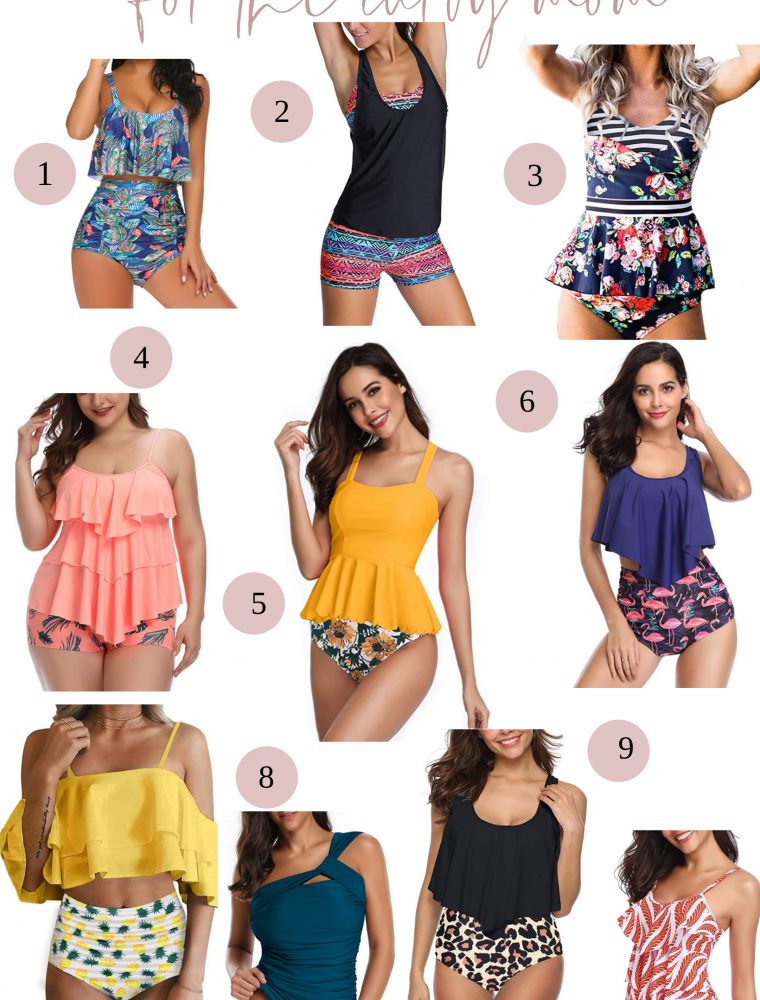 Searching for the perfect swimsuit? These Amazon two piece swimsuits are the perfect choices for the curvy mom and are all under $50.