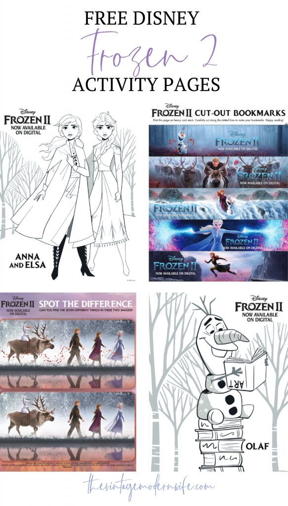 Looking for Frozen 2 activities? Check out these FREE printable activity sheets!