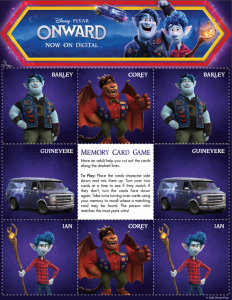 Having a movie night? These Disney + Pixar Onward Movie Night Activities are perfect now that Onward is on Digital! Download the movie and activities here!