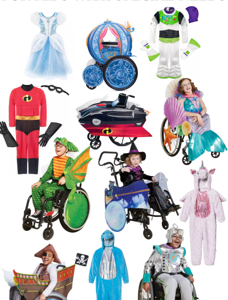 Looking for adaptive halloween costumes and wheelchair covers? Don't miss this inclusive post of the best adaptive halloween costumes online!
