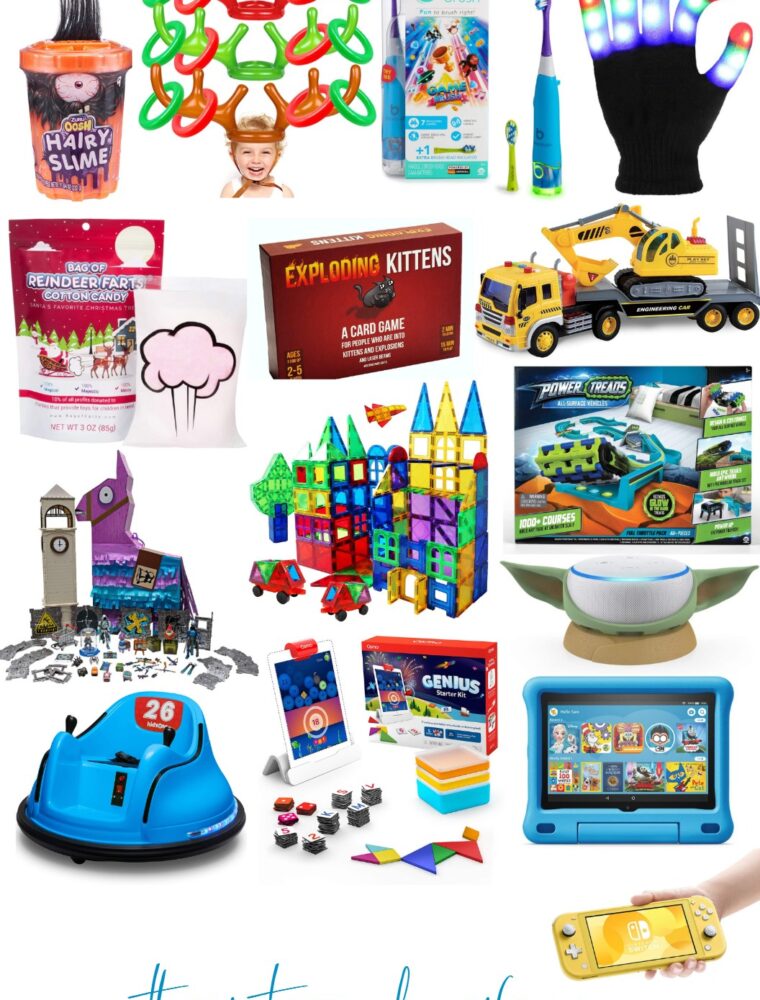 Looking for top Christmas gifts for boys? This mom went to a toy conference to check out every toy on this list! You won't believe all she found!