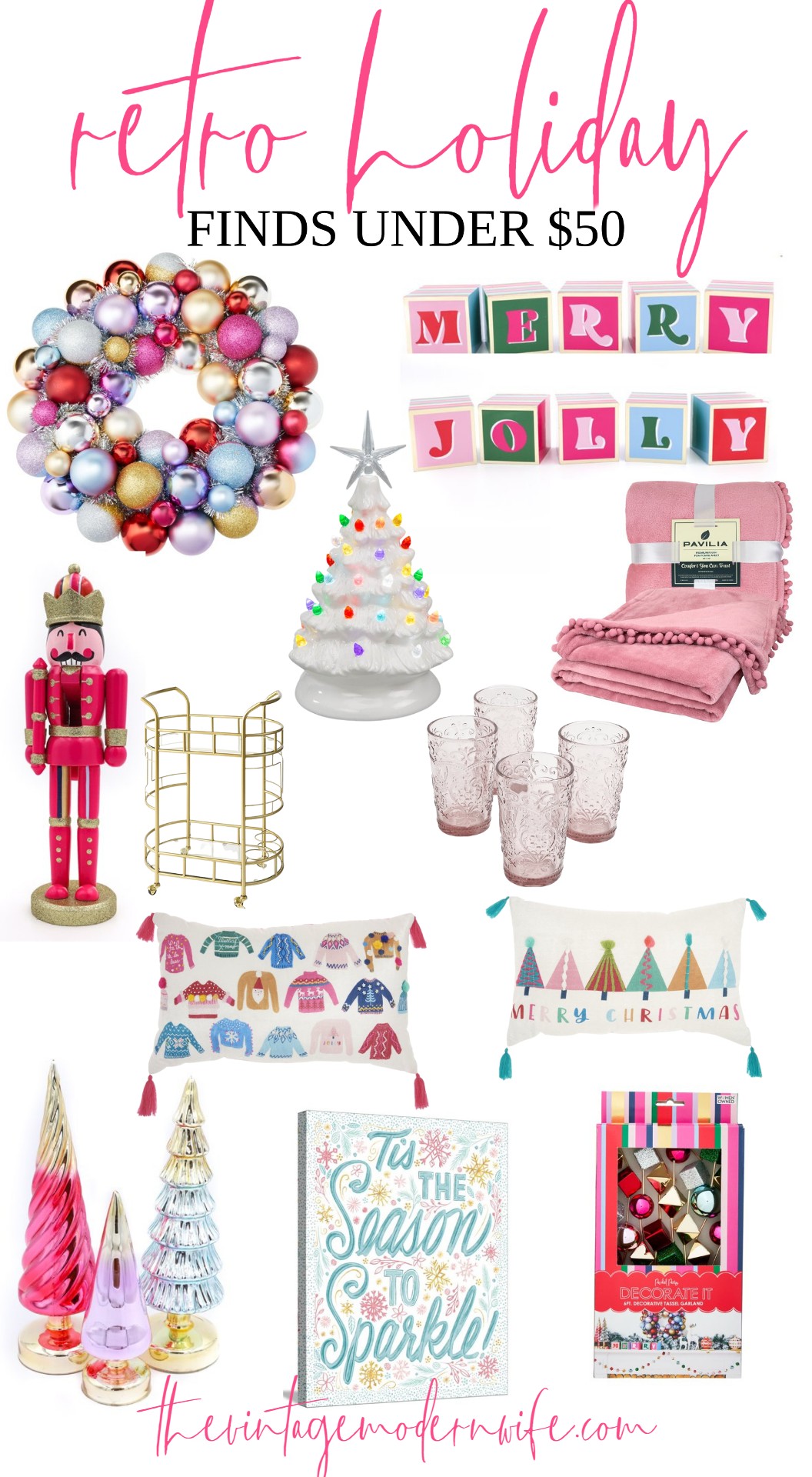 Adorable retro holiday finds from Walmart! I'm loving all the cute stuff they have this year!