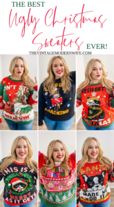 Got an ugly Christmas sweater party to go to? Don't miss this round up of the best ugly Christmas sweaters ever so you look your "ugliest!"